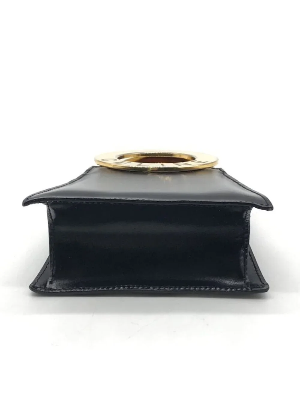 Celine Circle Vintage Leather 2-Way Mini Shoulder Bag Black - Picture 4 of 10